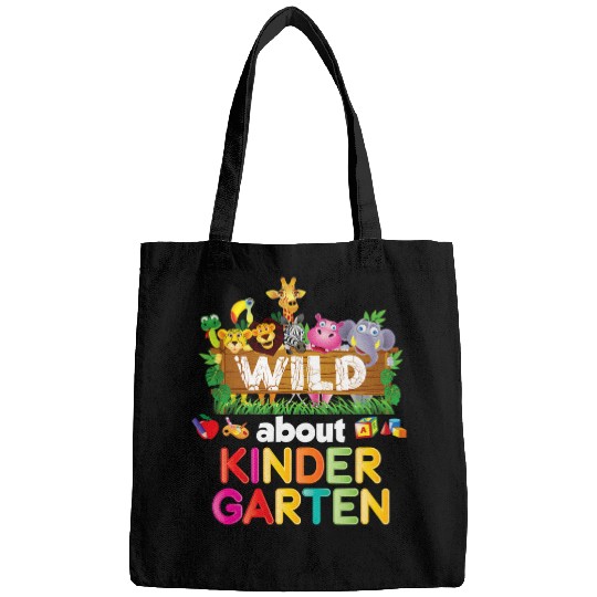 Wild About Kindergarten Teacher Student Back To School Kid Bags