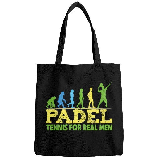 Mens Padel Tennis for Real Men Funny Evolution Padel Bags