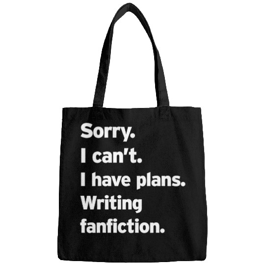 Writing Fanfics Fanfiction Fictional Creative Writer Written Bags