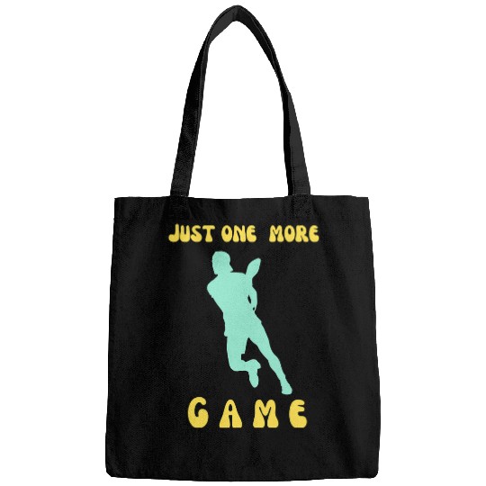 Funny retro pickleball just one more game paddle game men 1 Bags