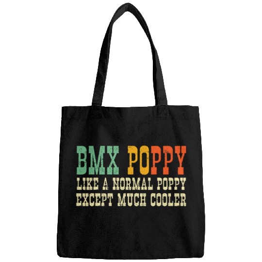 BMX Poppy Gift Grandpa BMX Biker Cool Bike Rider Grandfather Bags