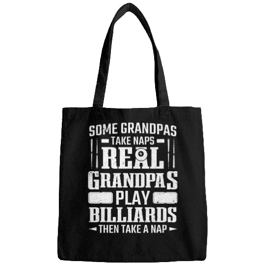Mens Pool Player Real Grandpas Play Billiards Senior Billiard Bags