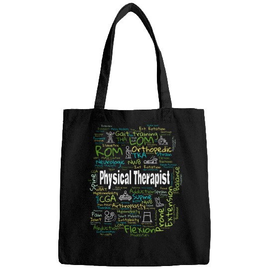 Physical Therapist Terminology Cloud Design Physical Therapy Bags