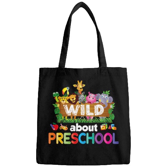 Wild About Preschool Teacher Student Back To School Kid Bags