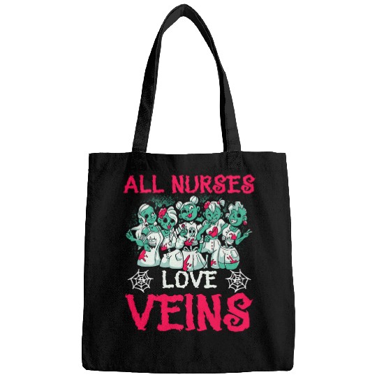 Halloween nurses Vampire Zombie Women All nursess Love Veins Bags