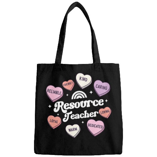 Matching Resource Teacher Valentines Day Groovy Love Hearts Bags