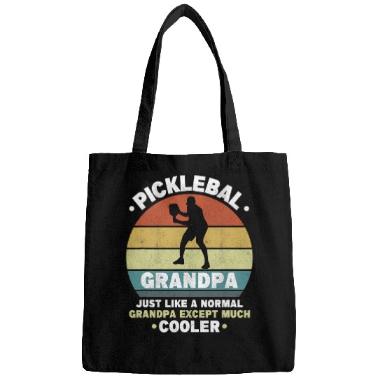 Mens Pickleball Grandpa Paddle Ball Player Grandfather Pickleball Bags