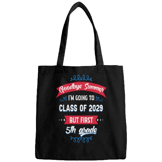 Funny Fifth 5th Grade Student Class of 2029 Back to School Bags