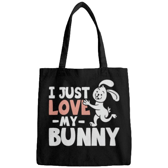 I Love My Bunny Rabbit Lover Zookeeper Veterinarian Bags