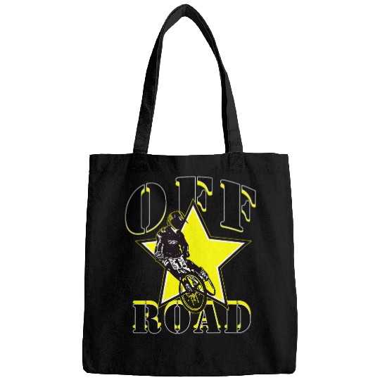 BMX OFF ROAD BICYCLE MOTOCROSS Bike Dirt Bike Yellow Star Bags