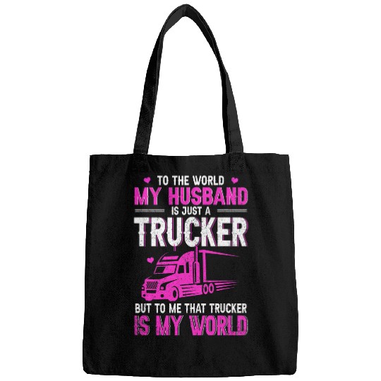 Trucker Wife Trucker Is My World Truck Driver Women Gift Bags