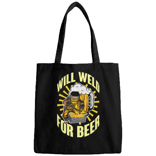 Mens Welder Beer Drinking Steelworker Drunk Weld Drinker Welding Bags