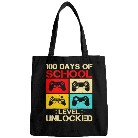 video gamer student 100th day teacher 100 days of school Bags