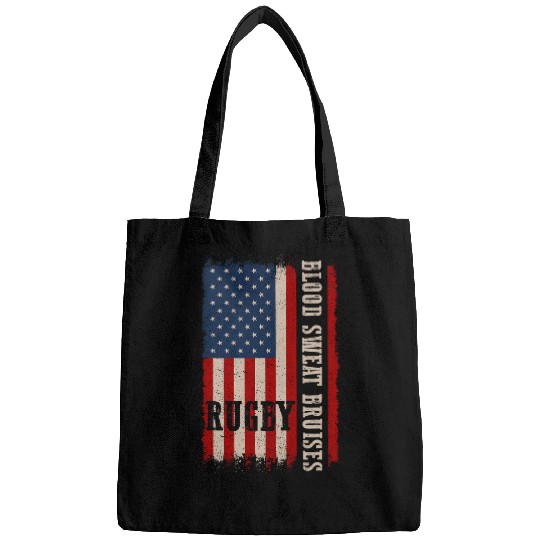 Distressed Rugby 4th of July USA Rugby American Flag 2 Bags