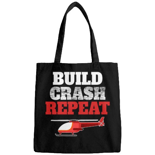 RC HELICOPTER Build Crash Repeat Helicopter Bags