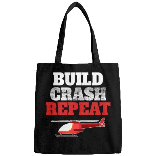 RC HELICOPTER Build Crash Repeat Helicopter Bags