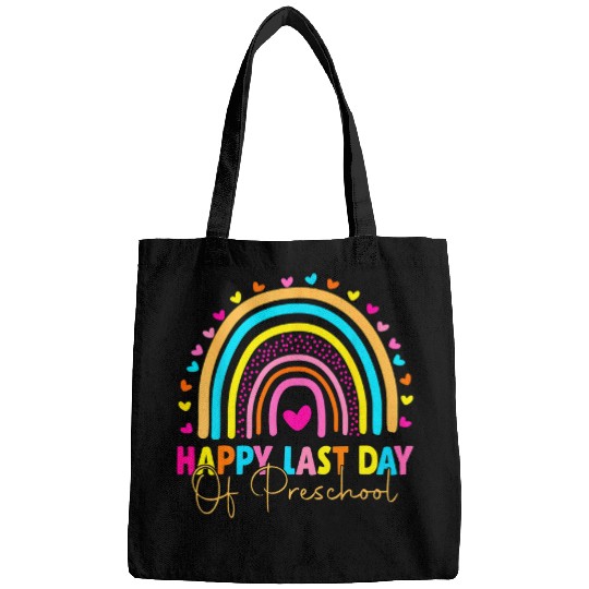 Happy Last Day Of Preschool Teacher Student Graduation 1 Bags
