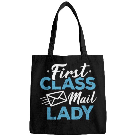 First Class Mail Lady Postal Worker Postwoman Mailman 3 Bags