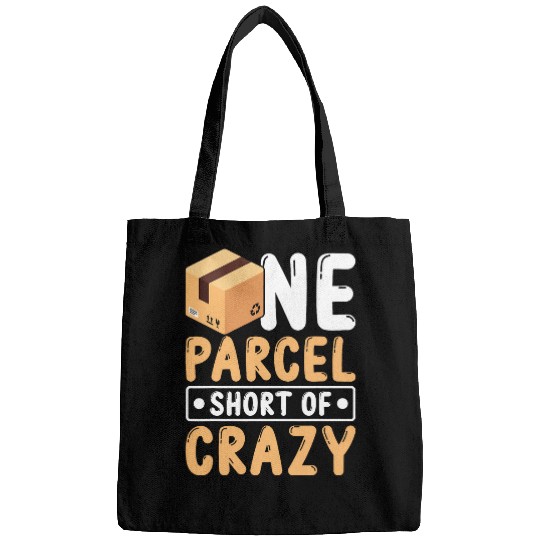 Mail Carrier Fun One Parcel Short Of for Postal Worker Bags