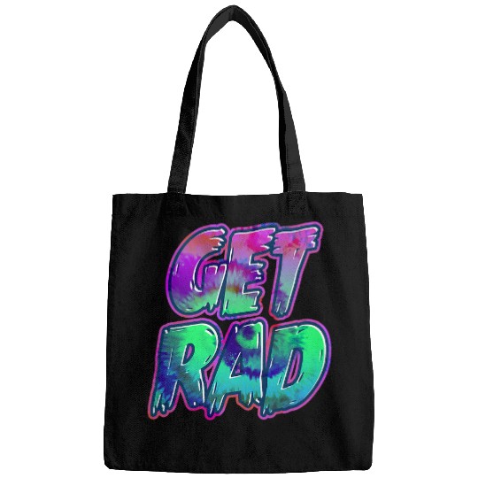 Mens Skate GET RAD Tie Dye Retro 80s 90s Hippie BMX Skater Bags