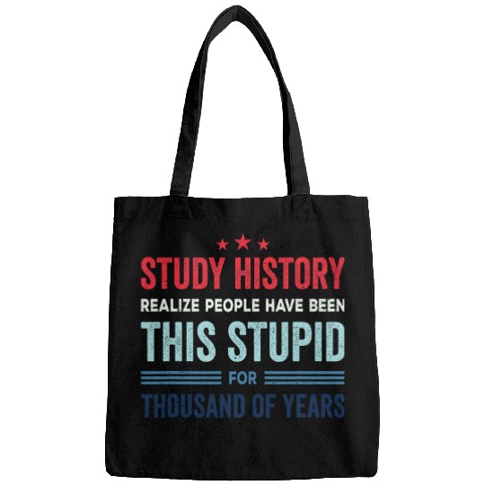 Study History Buff Humor School Student Gift 1 Bags