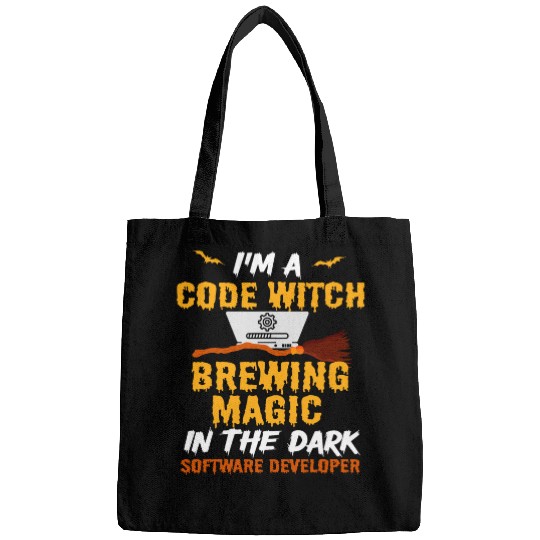 Halloween Programmer Coder Software Web Developer Coding Bags