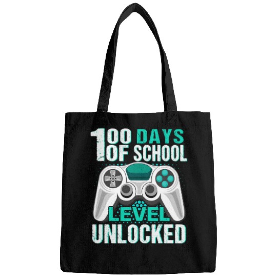 Video Gamer Student 100th Day Teacher 100 Days of School 2 Bags