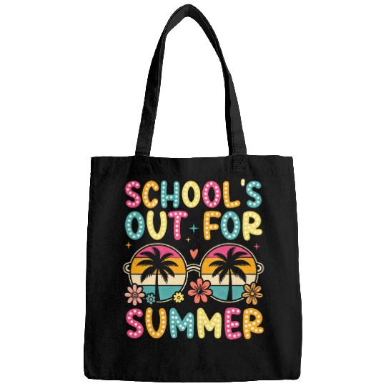 Schools Out For Summer Happy Last Day Of School Teacher Bags
