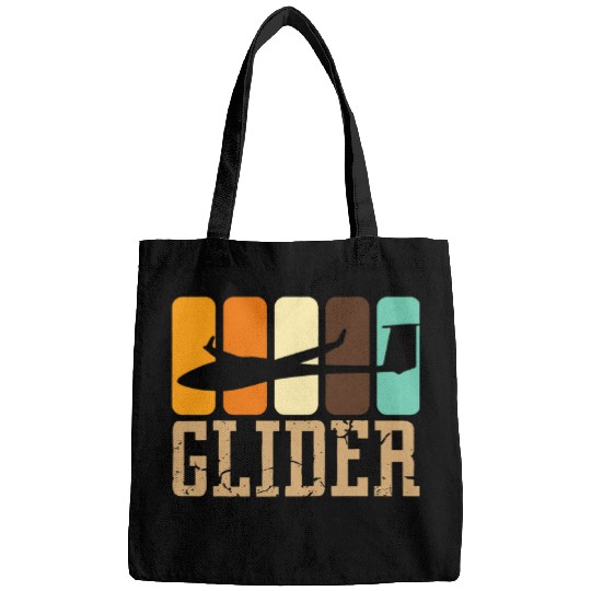 vintages Glider Pilot Flying Sailplane Aircraft Plane Design Bags
