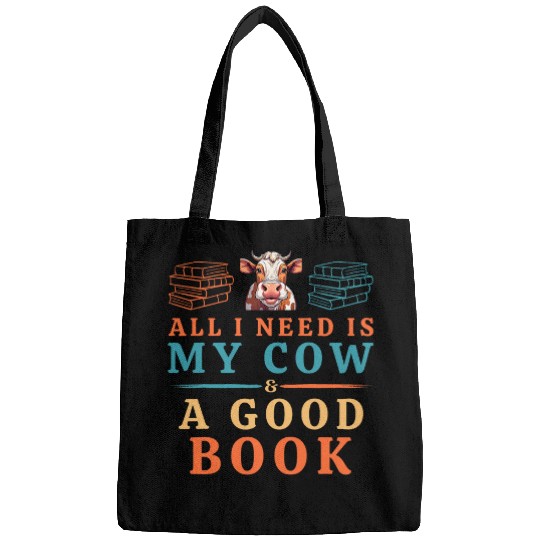 Lover Cow Book Bliss Cozy Reading Companion For Men Women Bags