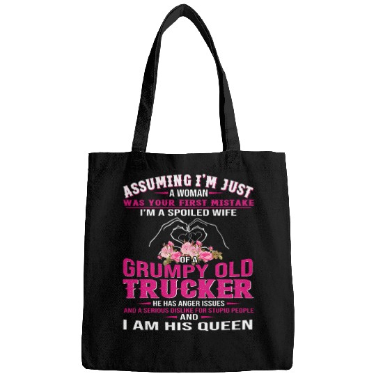 Im A Spoiled Wife Of A Grumpy Old Trucker 2 Bags