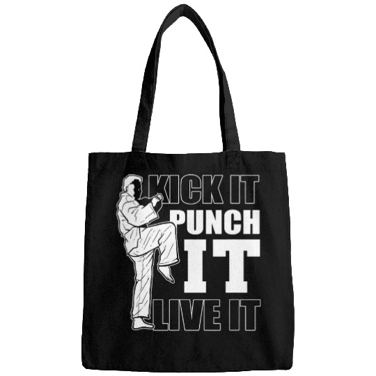 Taekwondo Kick It Punch It Live It Karate Bags