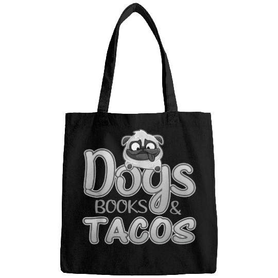 Book Lover Dogs Books and Tacos 1 Bags