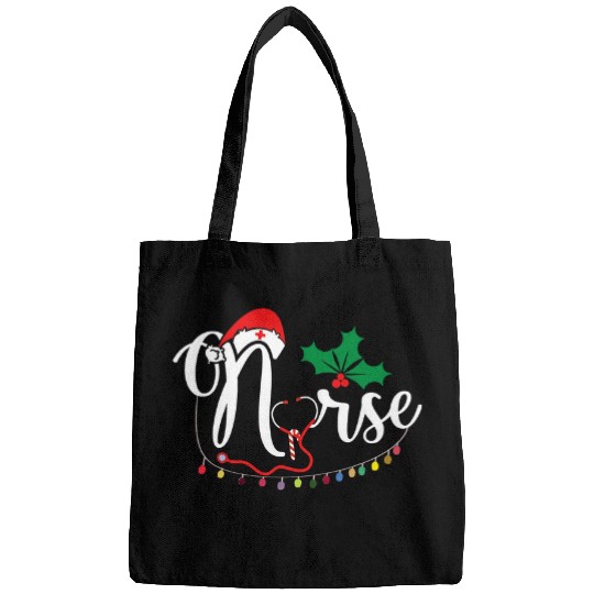Christmas nurses Nursing Cute Health Worker Merry Christmas Bags