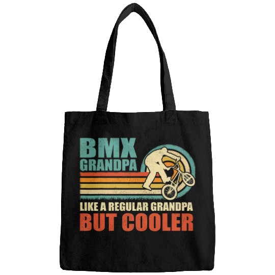Mens vintages Bmx Grandpa Like A Regular Grandpa Fathers Day Bags