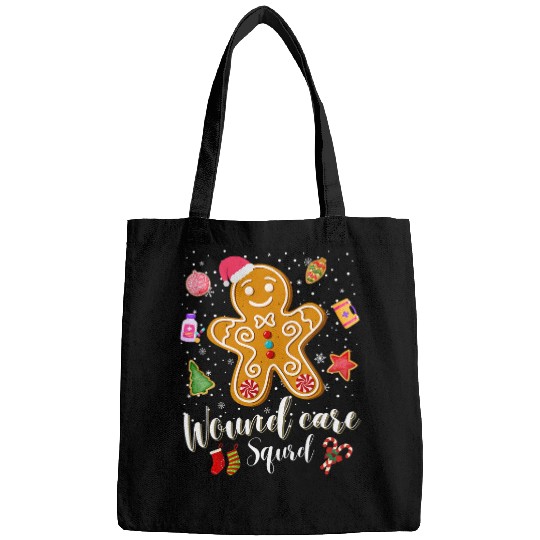 Wound care nurses Team Christmas Marching outfit gingerbread Bags