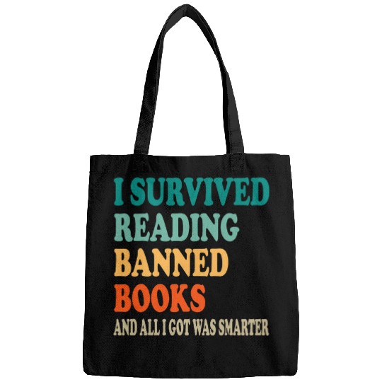 I Survived Reading Banned Books Book Lover Bookaholic 16 Bags