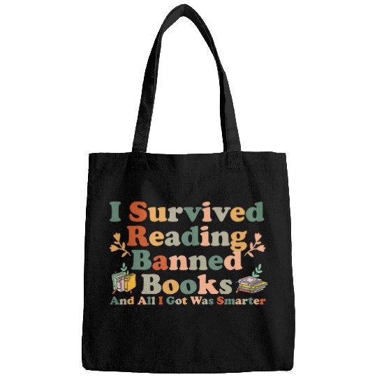 I Survived Reading Banned Books Book Lover Bookaholic 19 Bags