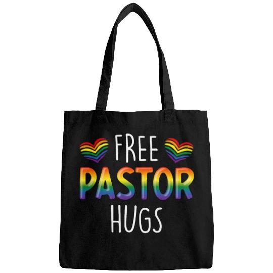 Pastor Hugs Christian Pastor Gay Christian Pride Month Bags