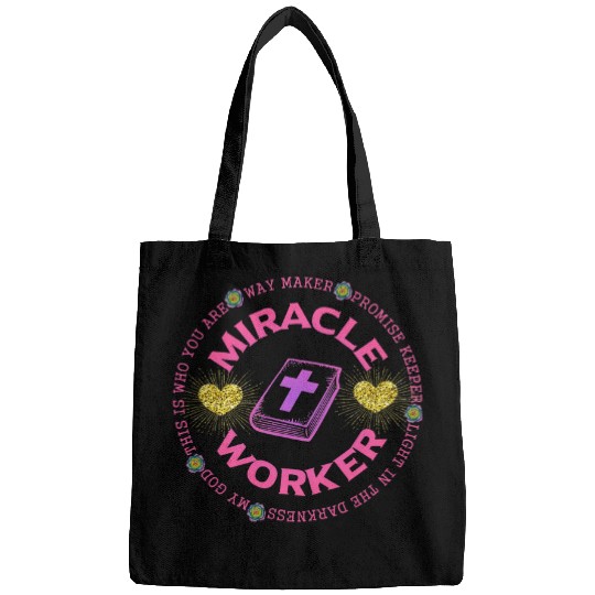 Christian Women Way Maker Miracle Worker Bags
