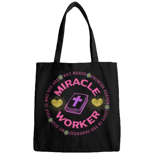 Christian Women Way Maker Miracle Worker Bags