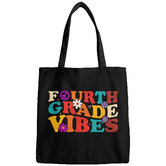 Fourth Grade Vibes 1st Day Of School 4th Grade Teacher Kids Bags
