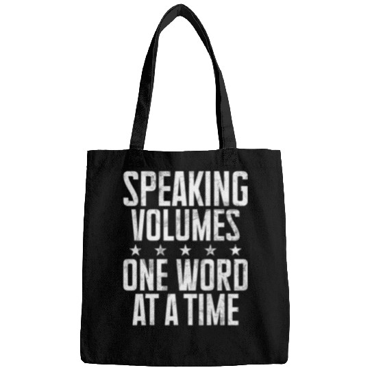 Speaking Volumes one Word at a Time Speech Therapy Bags