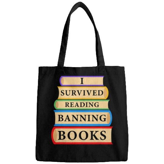 I Survived Reading Banned Books Book Lover Bookaholic 15 Bags