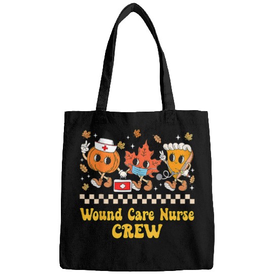 Wound Care nurses Crew Pumpkin Pie Fall Leaf Thanksgiving Bags