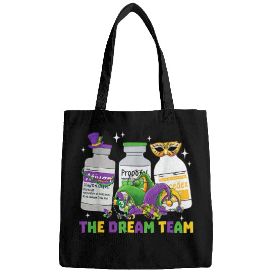 Mardi Gras The Dream Team Intensive Care Unit ICU RN nurses Bags