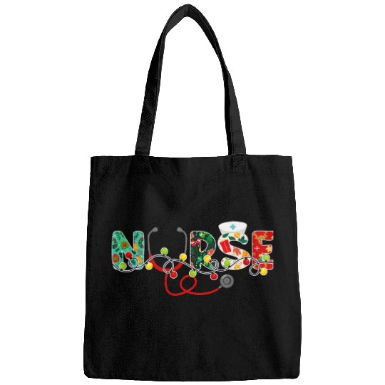 Christmas nurses Nursing Cute Health Worker Christmas Pattern Bags