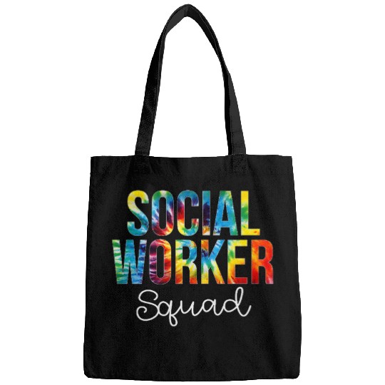 Social Worker Squad Women For Work Tie Dye Appreciation Day Bags