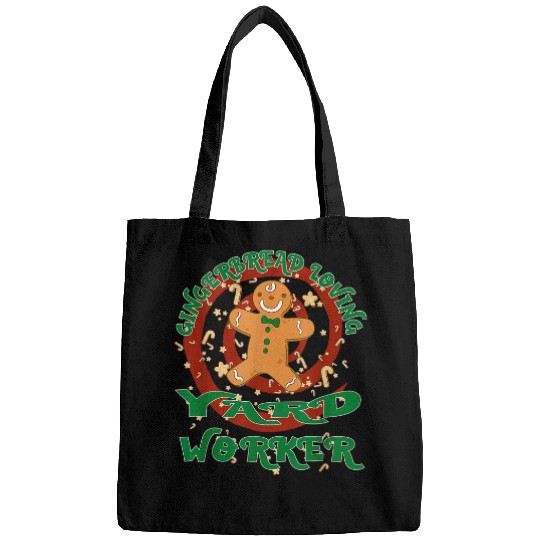 Yard Worker Job Gingerbread Funny xmass Bags