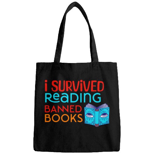 I Survived Reading Banned Books Book Lover Bookaholic 6 Bags